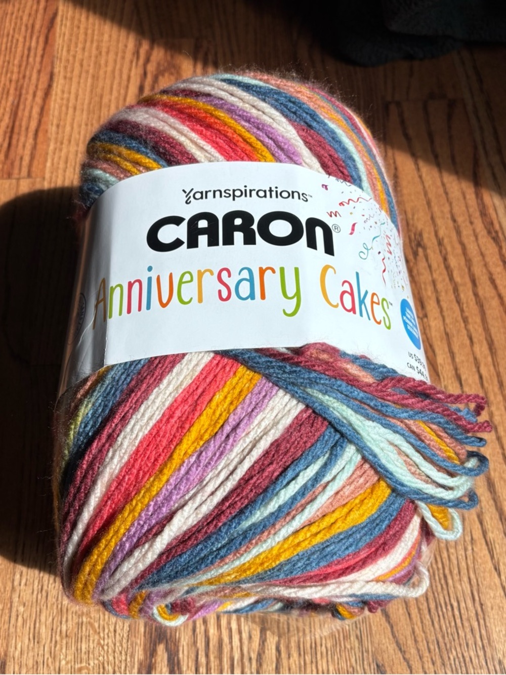Caron Anniversary Cake Book Club Multicolor Yarn by Yarnspirations Super Bulky